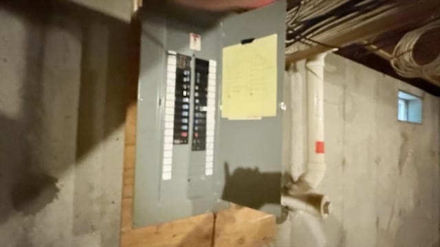 1755 Maple St, Dighton, MA 02764 - utility room with electric panel