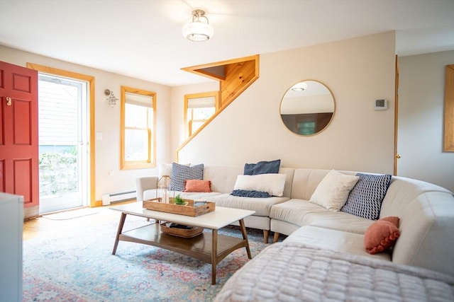 11 Cliff St, Dennis, MA 02638 - living room with baseboard heating