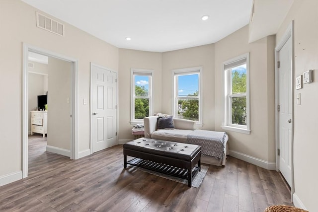 10 Elliott Pl Unit 3F, Peabody, MA 01960 - living area with hardwood / wood-style flooring and recessed lighting