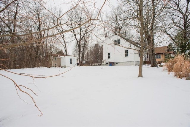 view of snowy yard