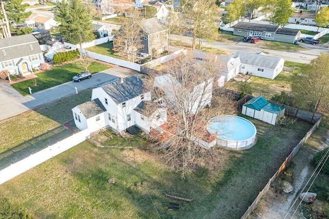 bird's eye view featuring a residential view