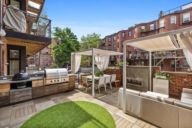 68 W Rutland Sq, Boston, MA 02118 - view of patio featuring a deck and outdoor lounge area