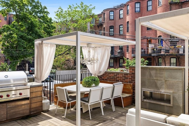 68 W Rutland Sq, Boston, MA 02118 - deck featuring grilling area and outdoor dining area