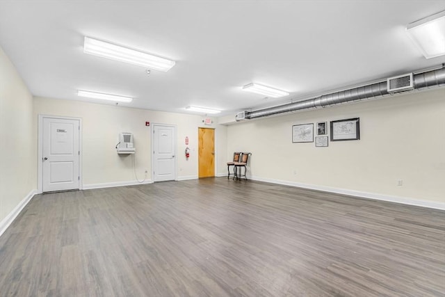 interior space featuring wood-type flooring