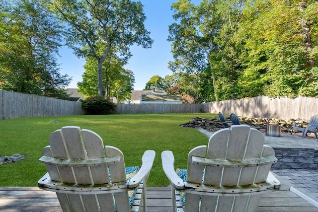 150 Academy St, Braintree, MA 02184 - view of yard with an outdoor fire pit