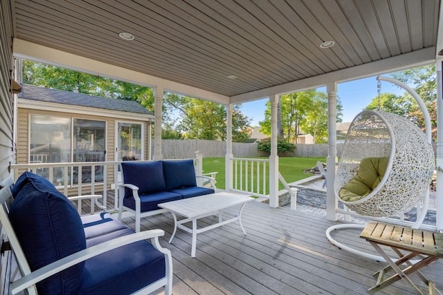 150 Academy St, Braintree, MA 02184 - wooden terrace featuring an outdoor hangout area