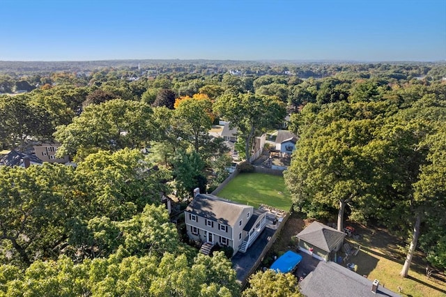 150 Academy St, Braintree, MA 02184 - aerial view of a heavily wooded area