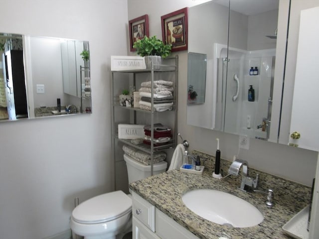 50 S Common St Unit 311, Lynn, MA 01902 - full bathroom with vanity, an enclosed shower, and toilet