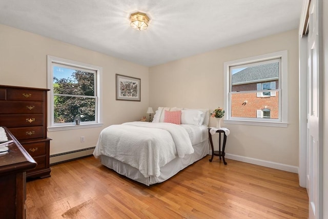 6 Gavin Cir, Stoneham, MA 02180 - bedroom with baseboard heating and light wood-style floors