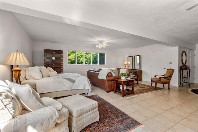 6 Gavin Cir, Stoneham, MA 02180 - bedroom featuring light tile patterned floors and a ceiling fan