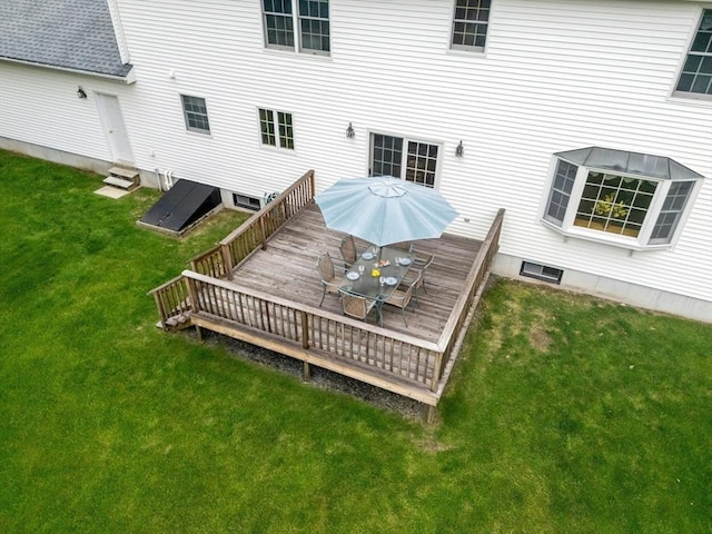 8 Adams Rd, Grafton, MA 01519 - deck featuring entry steps and a yard