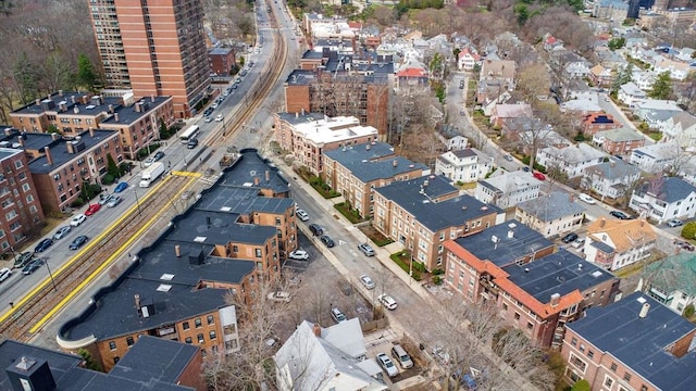aerial overview of property's location with nearby urban area