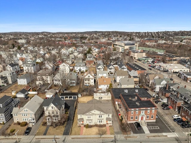 bird's eye view with a residential view