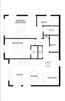 252 Main St Unit 101, Medford, MA 02155 - home floor plan