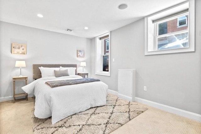 49 Baldwin St Unit 1, Boston, MA 02129 - bedroom featuring multiple windows, carpet floors, baseboards, and recessed lighting
