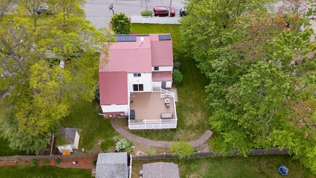 view from above of property