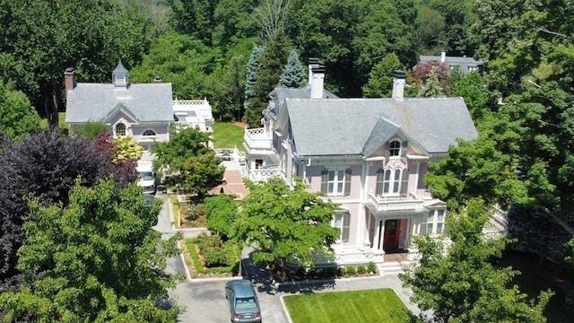 65 Central St, Andover, MA 01810 - aerial view of property and surrounding area