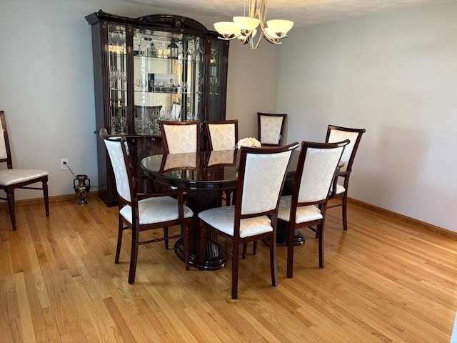 75 Lake St, Rehoboth, MA 02769 - dining room featuring a chandelier, wood finished floors, and baseboards