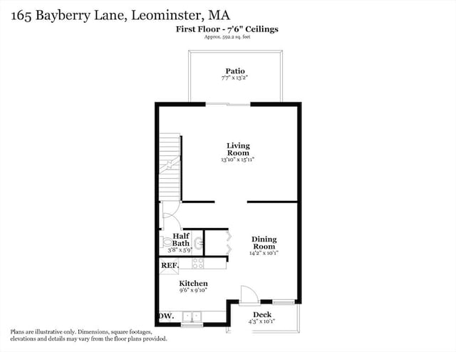 165 Bayberry Hill Ln Unit 165, Leominster, MA 01453 - view of property floor plan