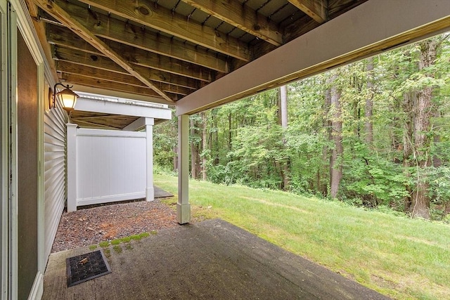165 Bayberry Hill Ln Unit 165, Leominster, MA 01453 - view of patio / terrace with a forest view