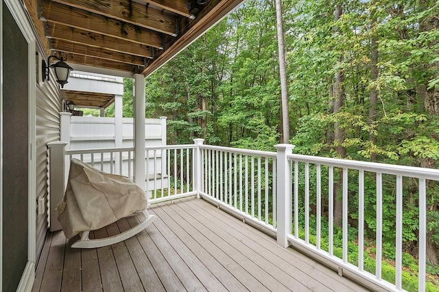 165 Bayberry Hill Ln Unit 165, Leominster, MA 01453 - wooden deck with a view of trees