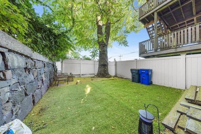 31 Division St # 3, Chelsea, MA 02150 - fenced backyard featuring a balcony