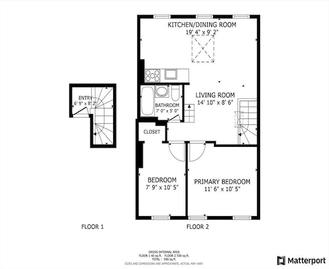 31 Division St # 3, Chelsea, MA 02150 - view of floor plan / room layout