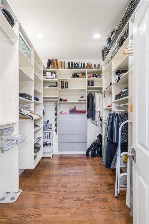 2171 Commonwealth Ave, Newton, MA 02466 - walk in closet featuring wood finished floors