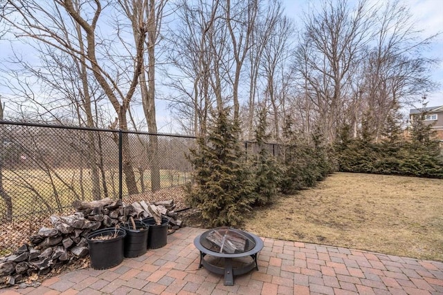 2171 Commonwealth Ave, Newton, MA 02466 - view of patio / terrace with a fire pit