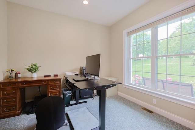 37 Sandy Ridge Rd, Sterling, MA 01564 - carpeted office space with healthy amount of natural light, baseboards, and recessed lighting