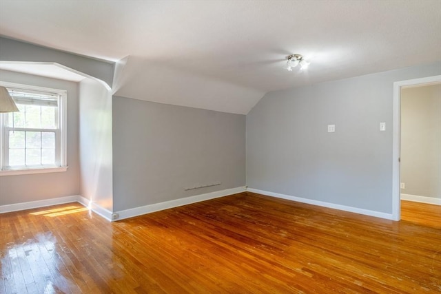 40 Fenimore Blvd, Springfield, MA 01108 - additional living space featuring wood-type flooring, baseboards, and lofted ceiling