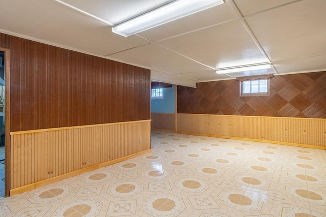 40 Fenimore Blvd, Springfield, MA 01108 - basement with wooden walls