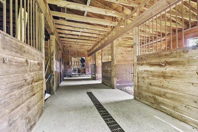 view of horse barn