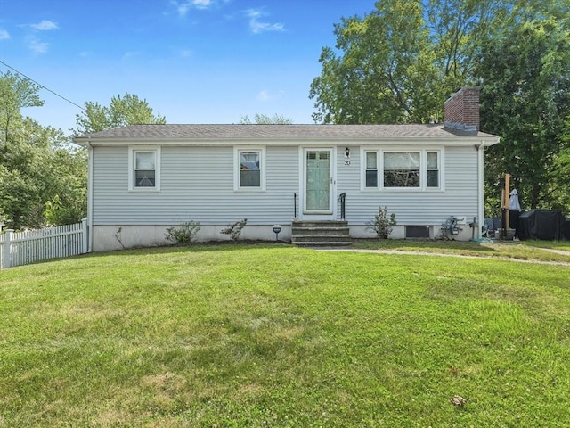 20 Dunshire Dr, Chelmsford, MA 01863 - view of front of property with a chimney