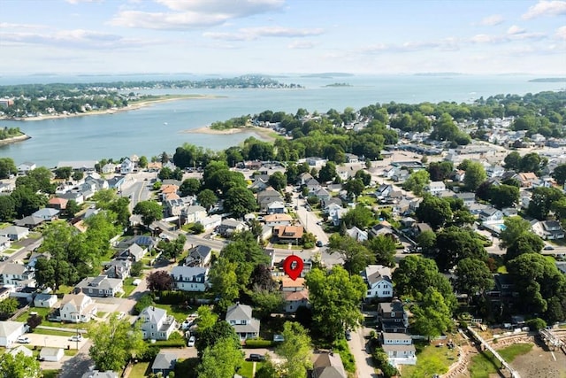 55 Rosemont Rd, Weymouth, MA 02191 - aerial view of property's location with a large body of water and nearby suburban area