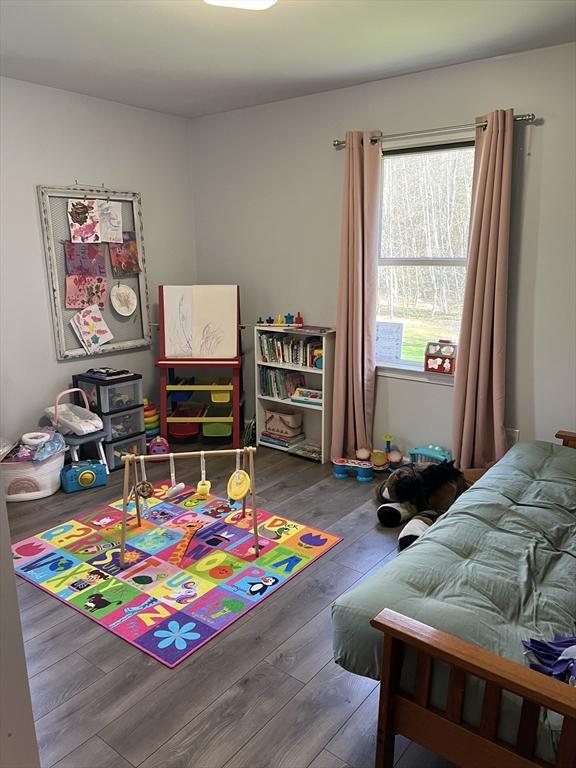 106 Shaw Rd, Goshen, MA 01330 - rec room with wood-type flooring