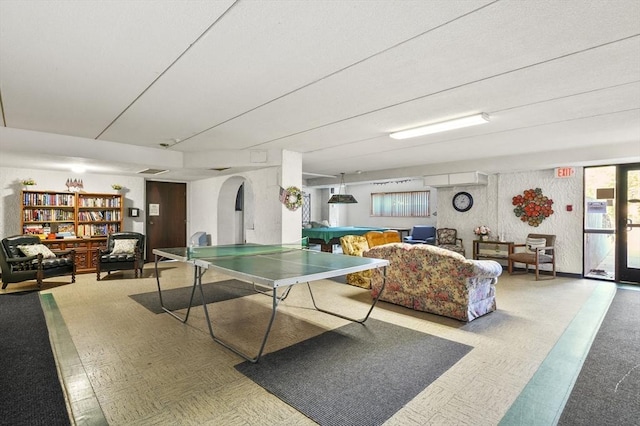 875 John Fitch Hwy Unit 23, Fitchburg, MA 01420 - rec room with arched walkways