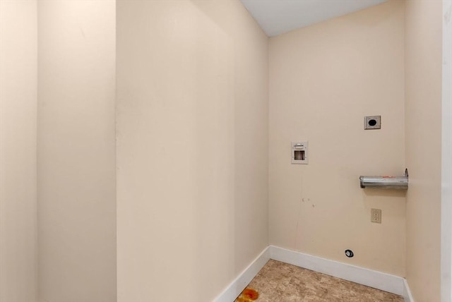 1123 E St, Ludlow, MA 01056 - laundry area featuring electric dryer hookup, baseboards, and washer hookup