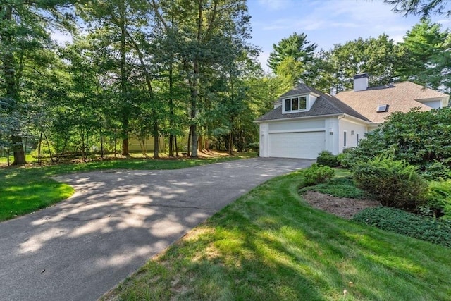 view of front of home with a front yard