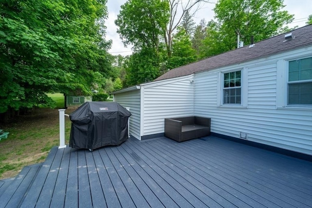 1349 Main St, Holden, MA 01520 - wooden deck featuring grilling area