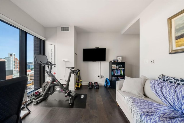 14 W Broadway Unit 903, Boston, MA 02127 - workout area featuring wood finished floors and baseboards