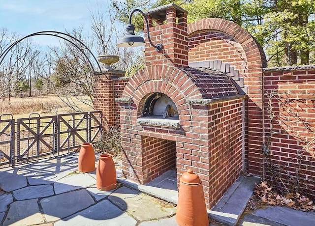 exterior space with a gate and fence