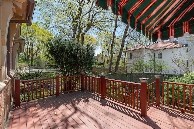 view of deck