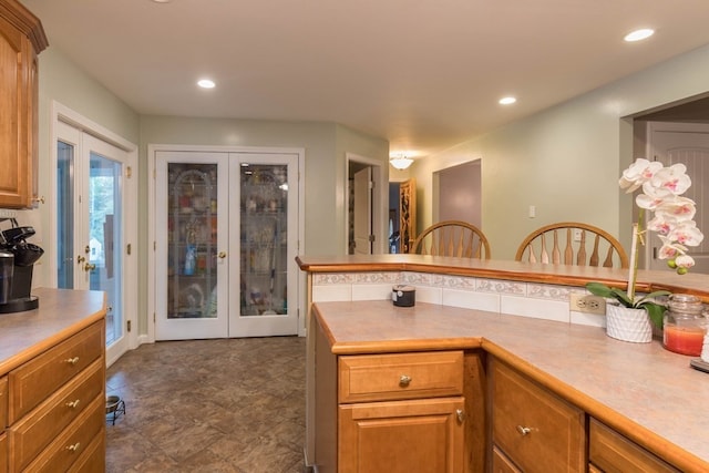 kitchen with french doors