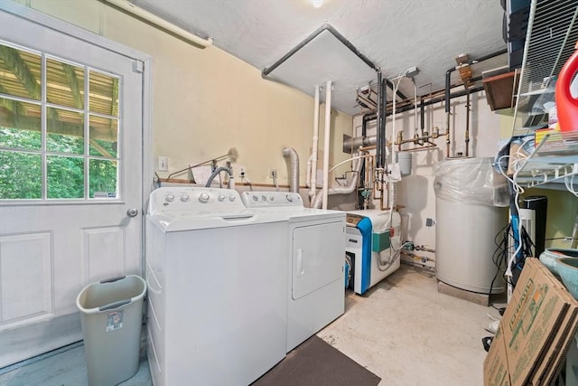 47 Pheasant Hill Rd, Weymouth, MA 02190 - laundry room featuring independent washer and dryer and water heater