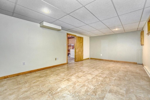 47 Key St Unit 47, Millis, MA 02054 - spare room with a paneled ceiling and recessed lighting