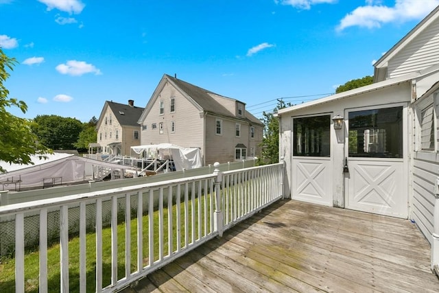 120 Readville St, Boston, MA 02136 - view of wooden deck