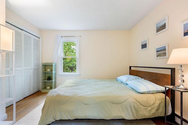 94 Pine View Dr, Brewster, MA 02631 - bedroom featuring wood finished floors and a closet