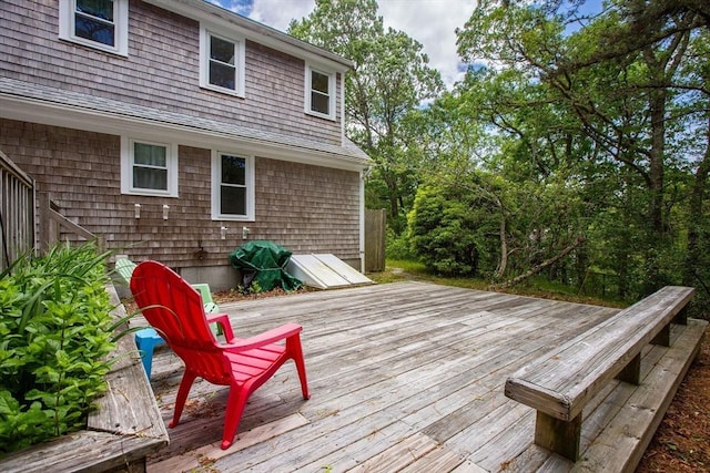94 Pine View Dr, Brewster, MA 02631 - view of wooden deck