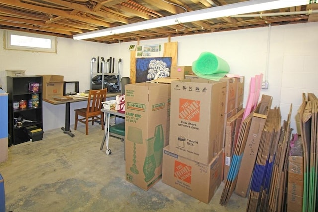 view of storage room